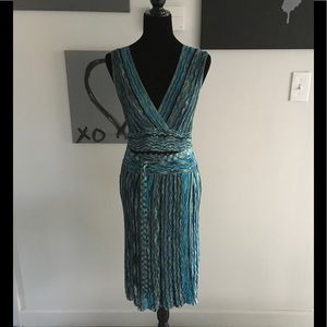 Laundry by Shelli Segal Multi-colored Wrap Dress